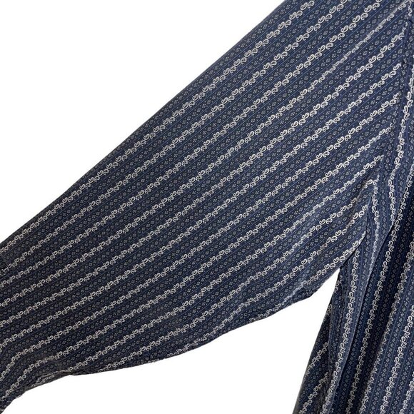 Perry Ellis Vintage 90s Mens Shirt Size Large Gray Button Down Long Sleeve - Picture 4 of 10